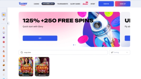 Crazy Time Glory Casino - 1