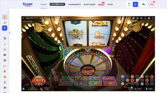 Crazy Time Glory Casino - 2